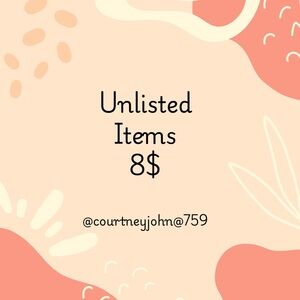 UNLISTED ITEMS FROM LIVE SHOW 8$